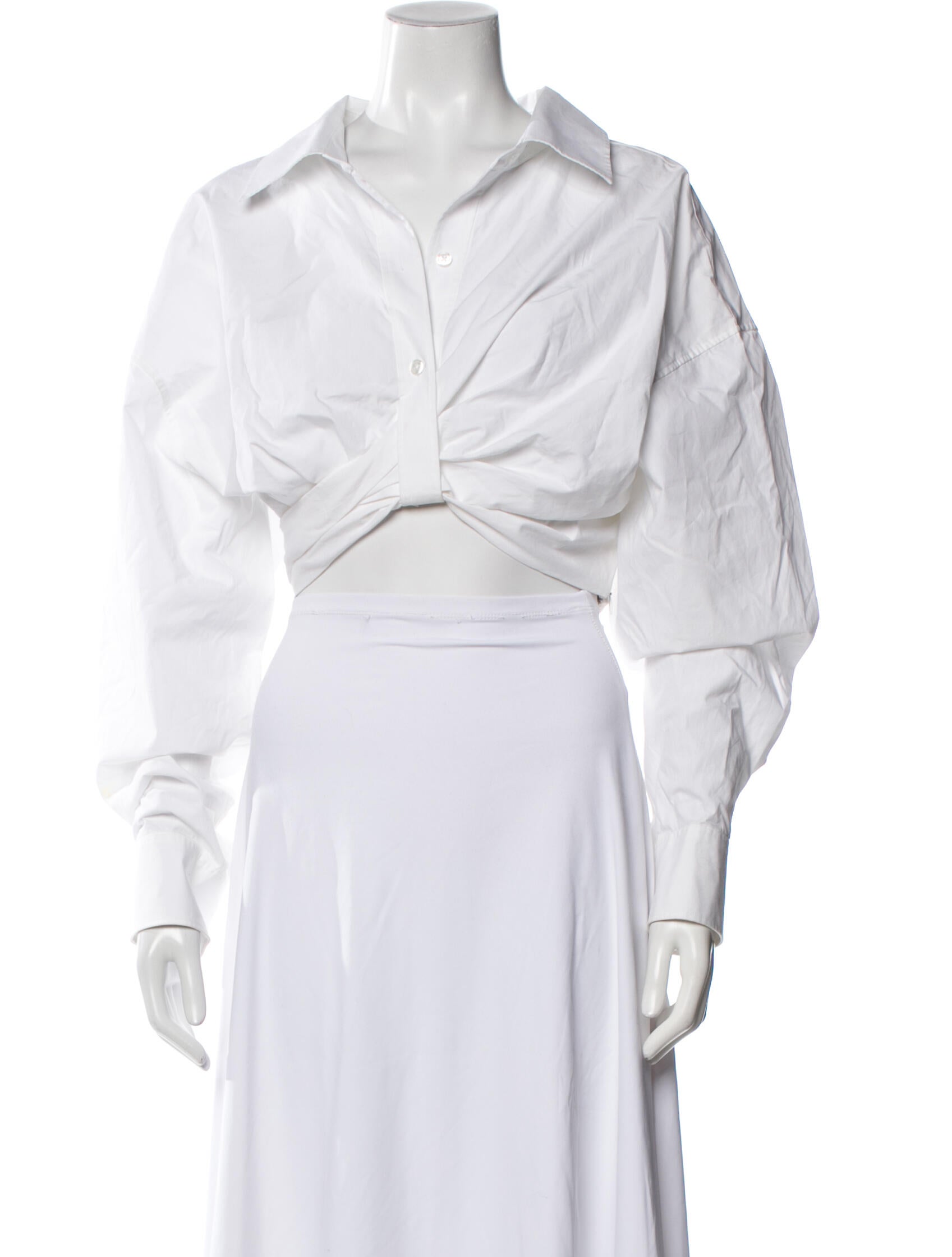 Alexander Wang Long Sleeve Crop Top