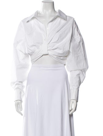 Alexander Wang Long Sleeve Crop Top