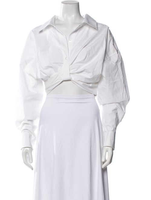 Alexander Wang Long Sleeve Crop Top