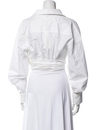 Alexander Wang Long Sleeve Crop Top