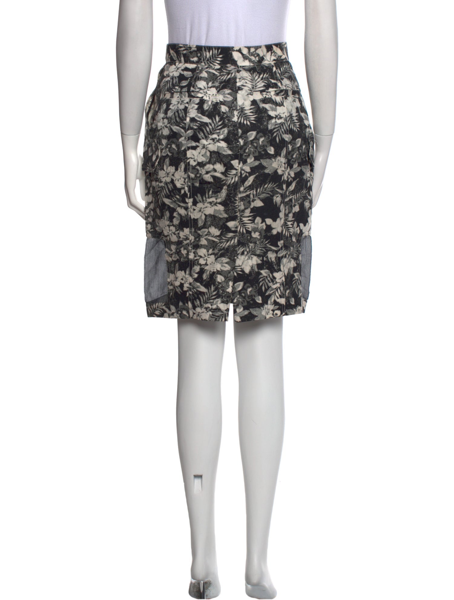 Alexander Wang Floral Print Knee-Length Skirt