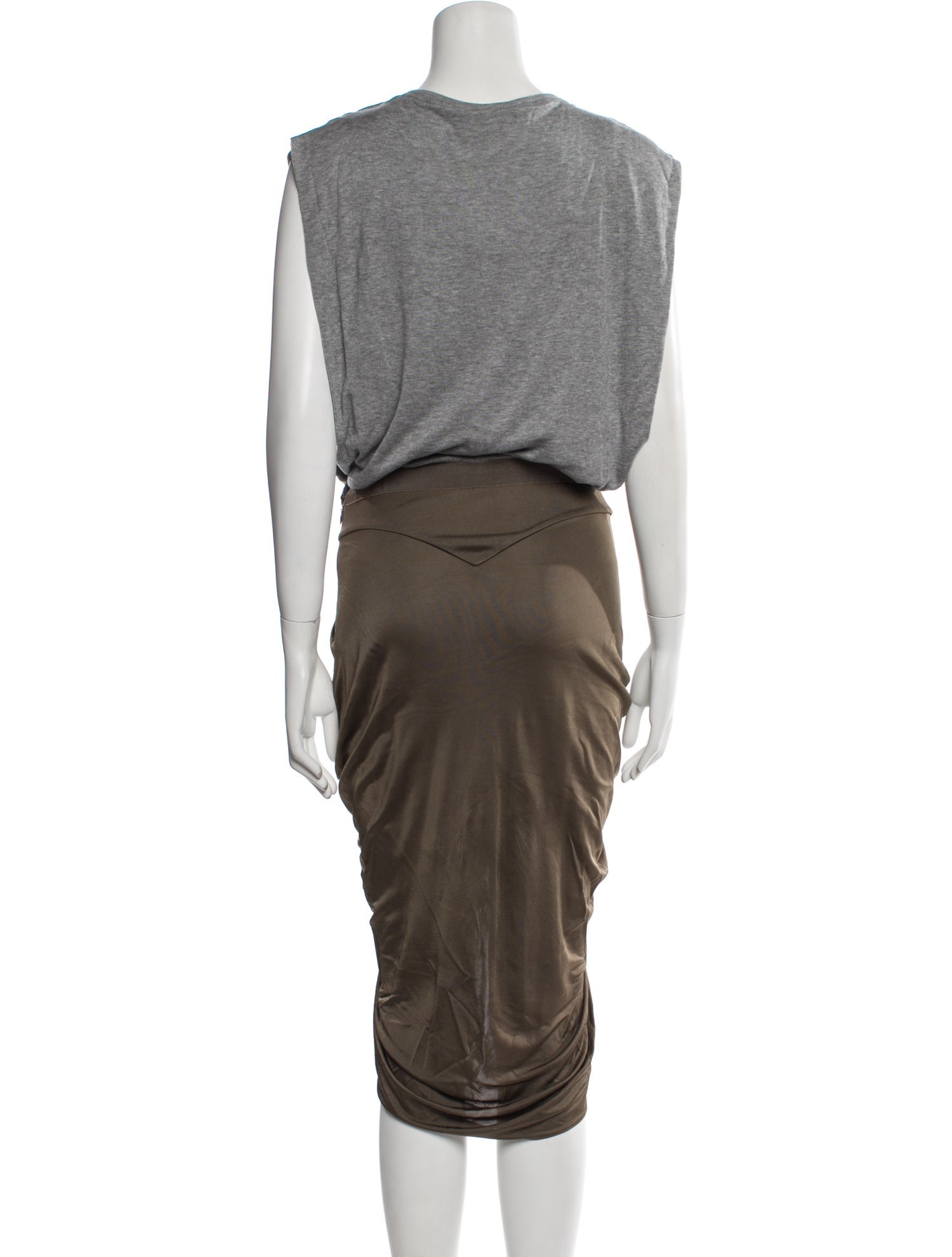 Alexander Wang Cowl Neck Midi Length Dress