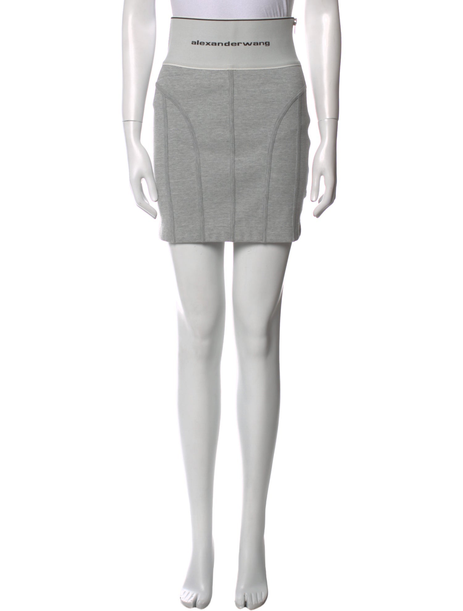 Alexander Wang Raw-Edge Trim Mini Skirt