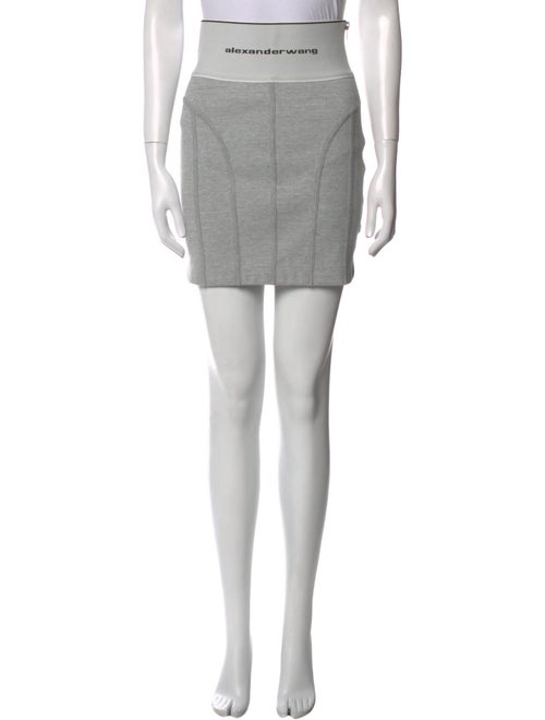Alexander Wang Raw-Edge Trim Mini Skirt