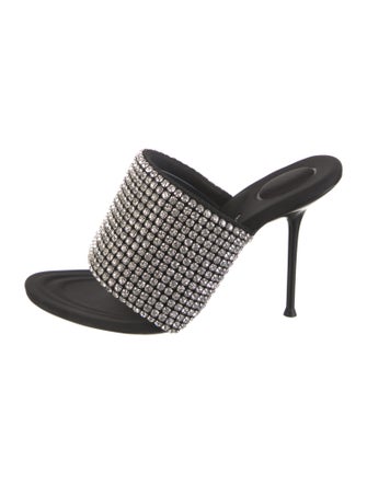 Alexander Wang Crystal Embellishments Slides