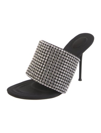 Alexander Wang Crystal Embellishments Slides