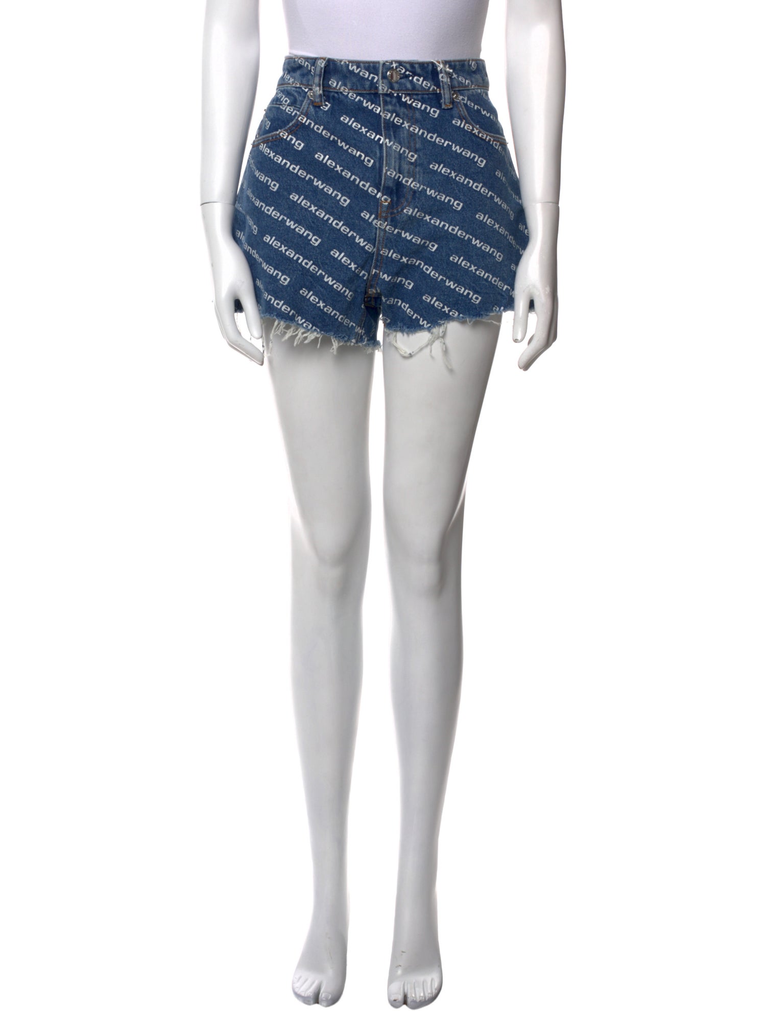 Alexander Wang Striped Mini Shorts