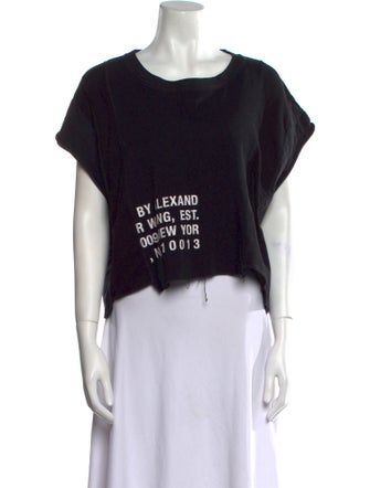 Alexander Wang Graphic Print Scoop Neck T-Shirt