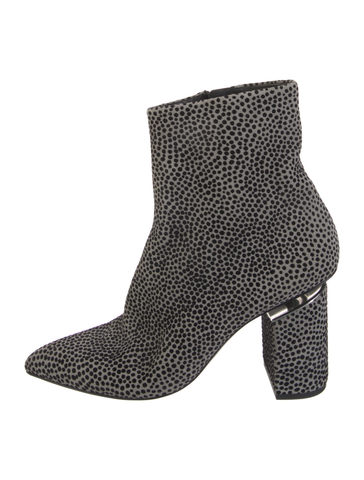Alexander Wang Suede Animal Print Sock Boots