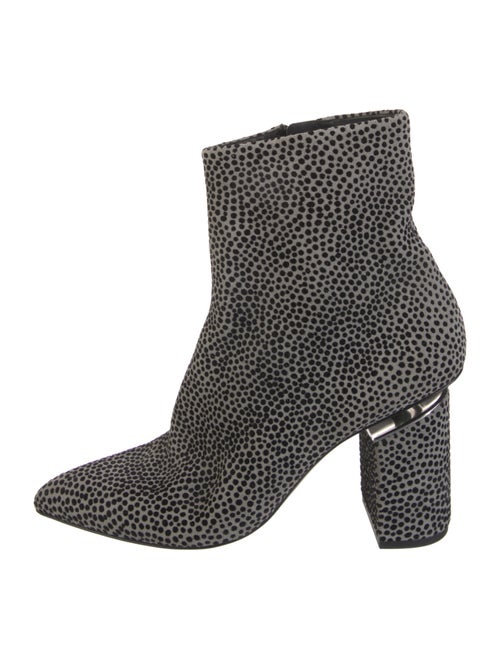 Alexander Wang Suede Animal Print Sock Boots