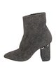 Alexander Wang Suede Animal Print Sock Boots