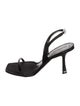 Alexander Wang Satin Crystal Embellishments Slingback Sandals