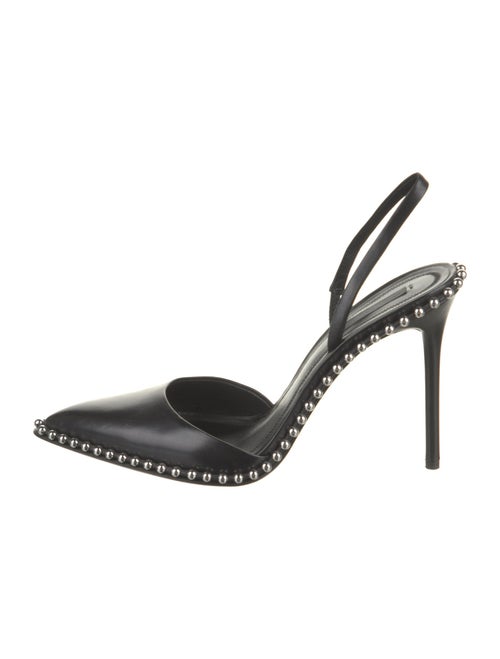 Alexander Wang Leather Studded Accents Slingback Pumps