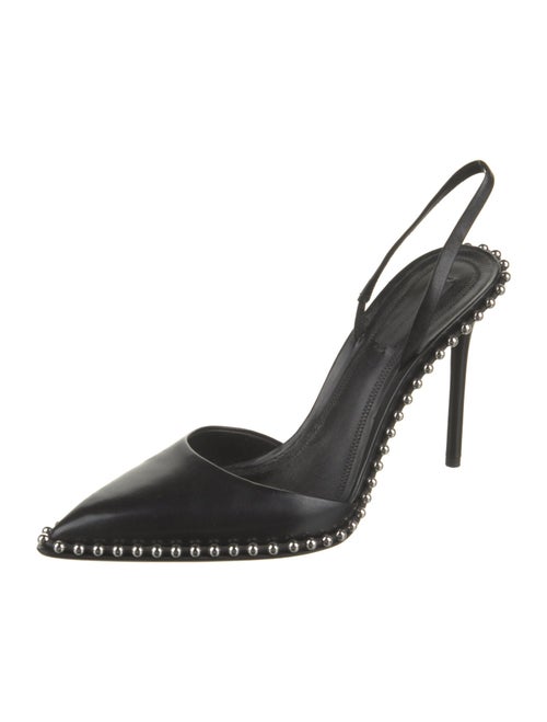 Alexander Wang Leather Studded Accents Slingback Pumps