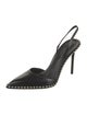 Alexander Wang Leather Studded Accents Slingback Pumps