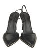 Alexander Wang Leather Studded Accents Slingback Pumps