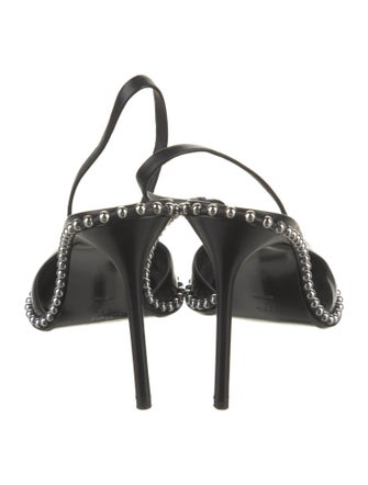 Alexander Wang Leather Studded Accents Slingback Pumps