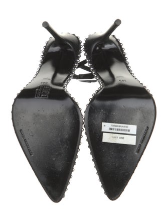 Alexander Wang Leather Studded Accents Slingback Pumps