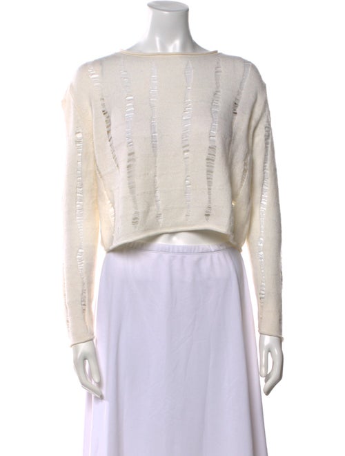 Alexander Wang Merino Wool Bateau Neckline Sweater