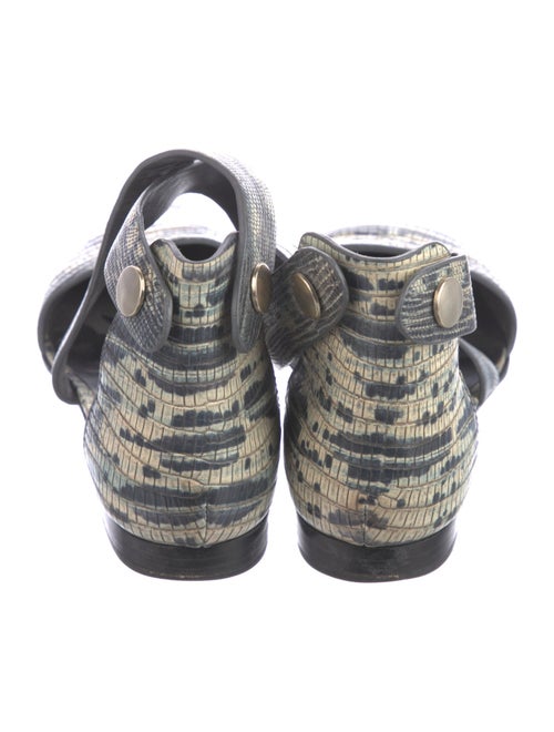 Alexander Wang Leather Printed Slingback Flats