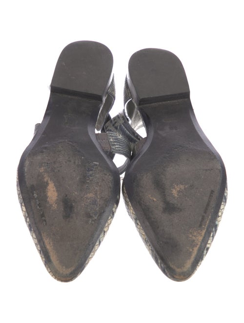 Alexander Wang Leather Printed Slingback Flats