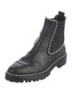 Alexander Wang Leather Studded Accents Chelsea Boots