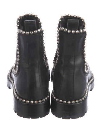 Alexander Wang Leather Studded Accents Chelsea Boots