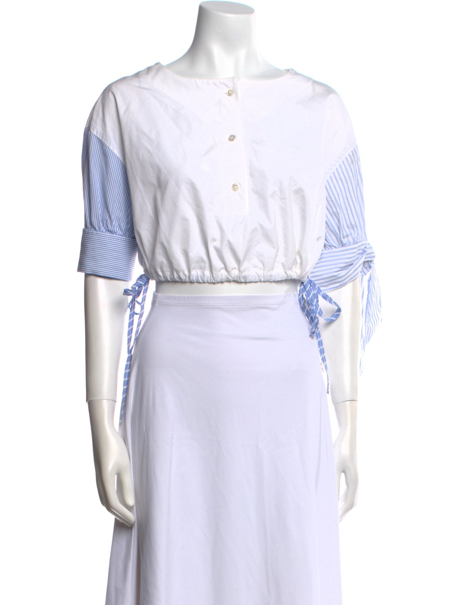 Alexander Wang Graphic Print Scoop Neck Crop Top