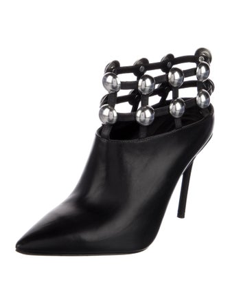 Alexander Wang Leather Cutout Accent Lace-Up Boots