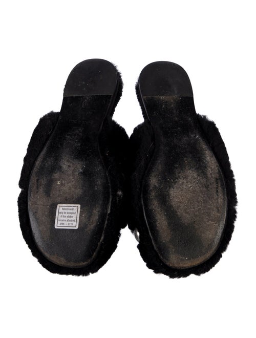 Alexander Wang Faux Fur Studded Accents Mules