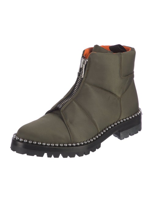 Alexander Wang Nylon Studded Accents Combat Boots