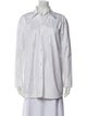 Alexander Wang Striped Long Sleeve Button-Up Top