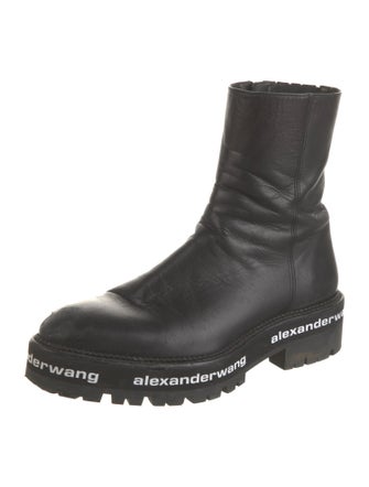 Alexander Wang Leather Combat Boots