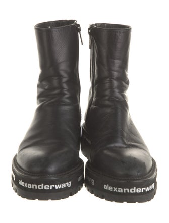 Alexander Wang Leather Combat Boots
