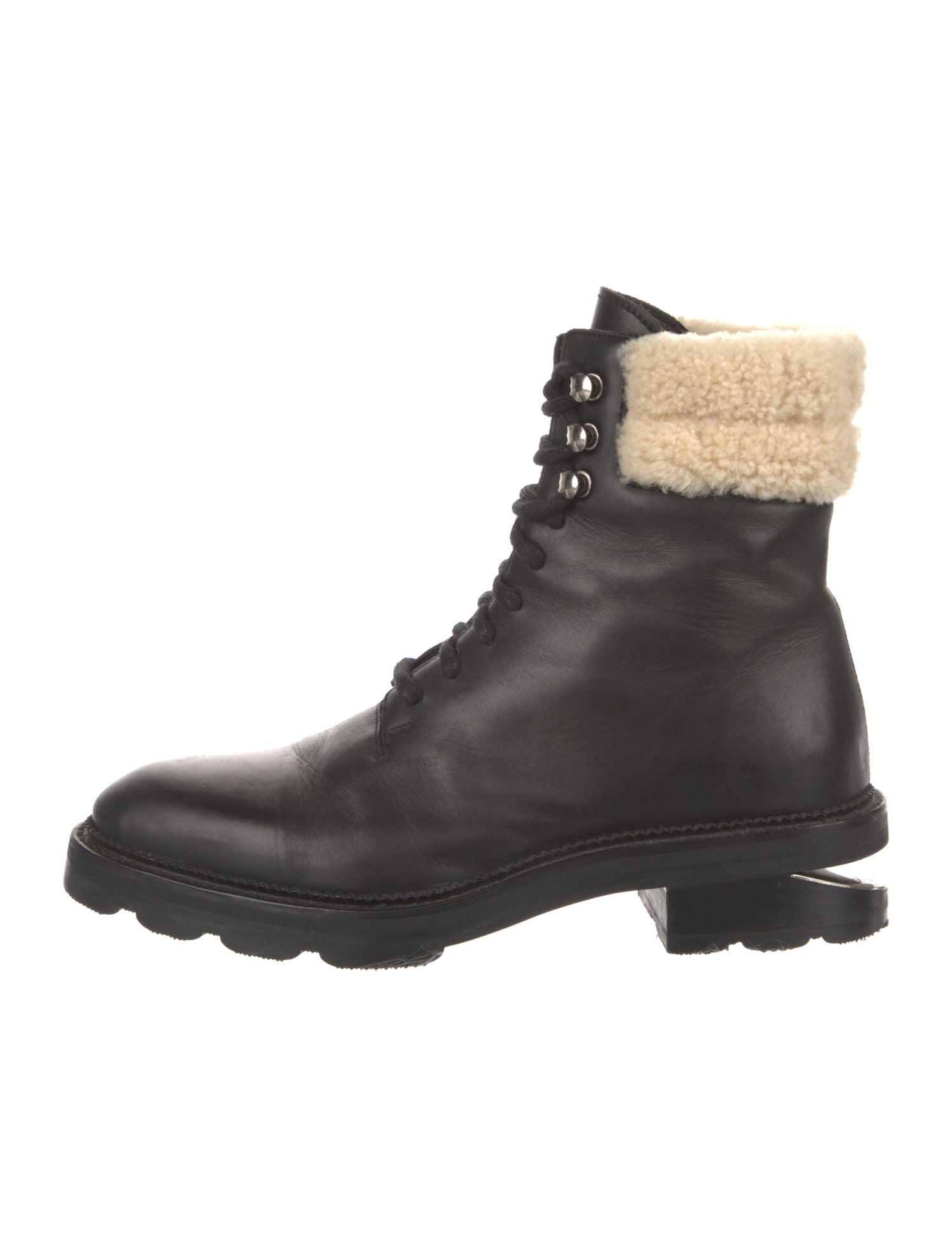 Alexander Wang Leather Combat Boots
