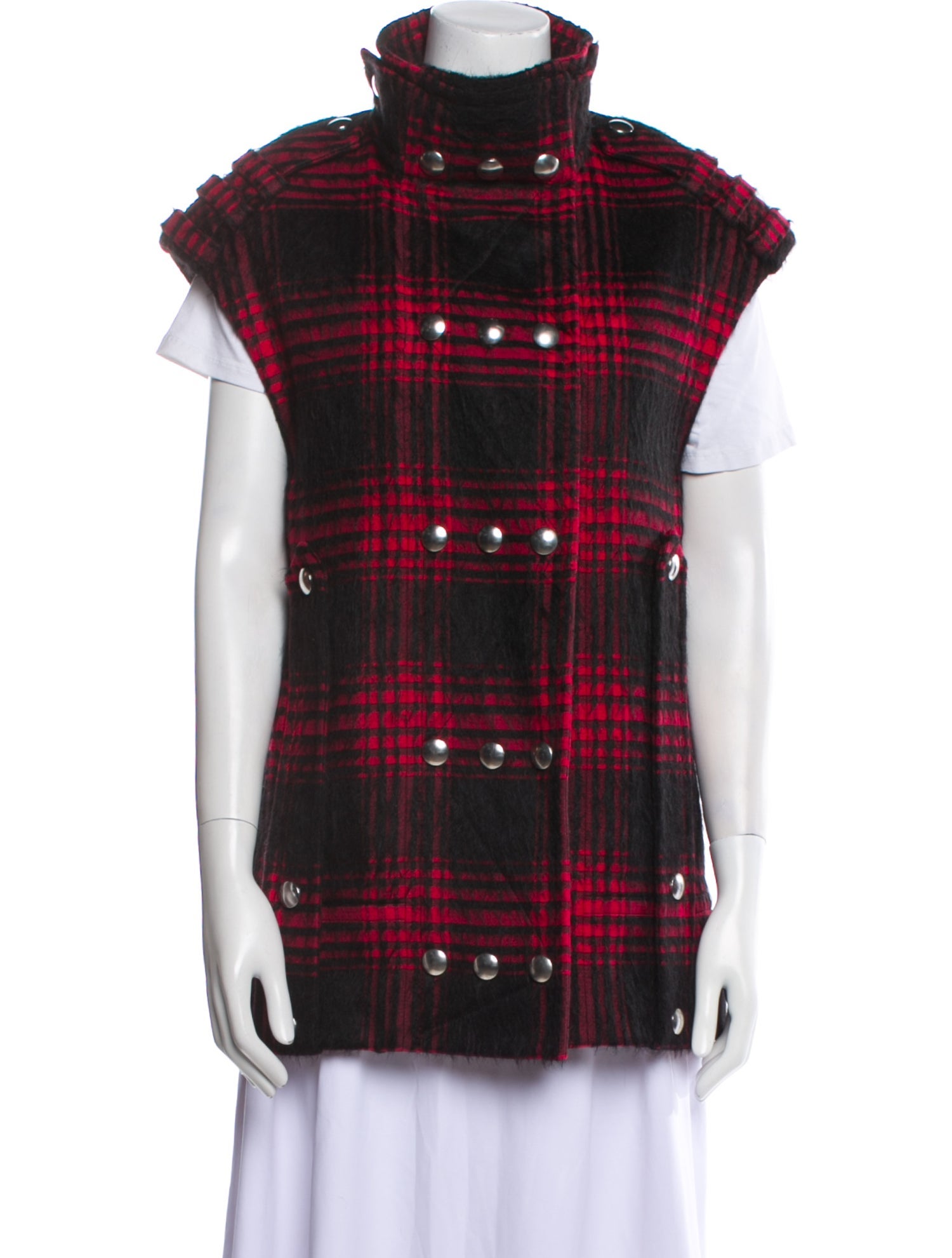 Alexander Wang Plaid Print Vest