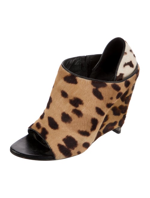 Alexander Wang Ponyhair Animal Print Mules