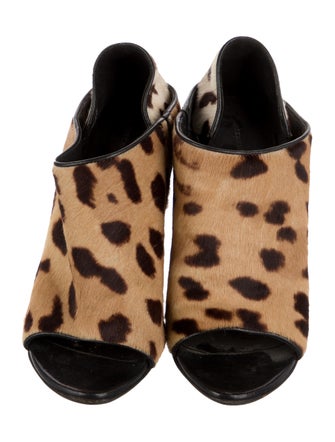 Alexander Wang Ponyhair Animal Print Mules