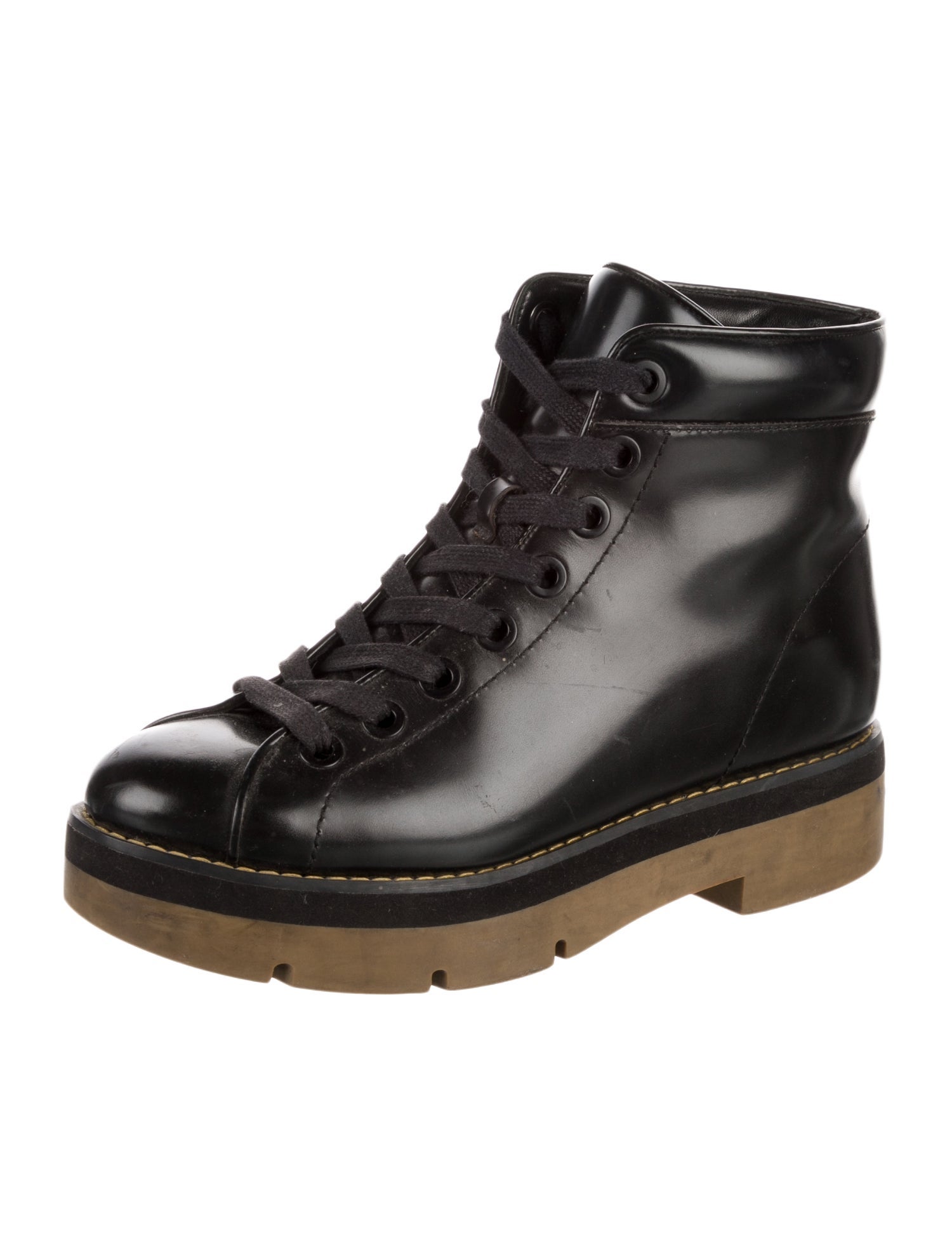 Alexander Wang Leather Combat Boots