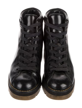 Alexander Wang Leather Combat Boots