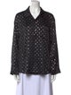 Alexander Wang Silk Printed Button-Up Top