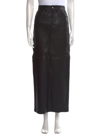Alexander Wang Lambskin Midi Length Skirt