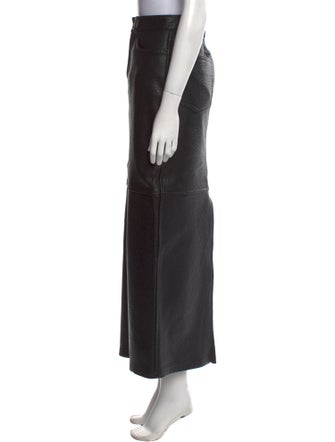 Alexander Wang Lambskin Midi Length Skirt