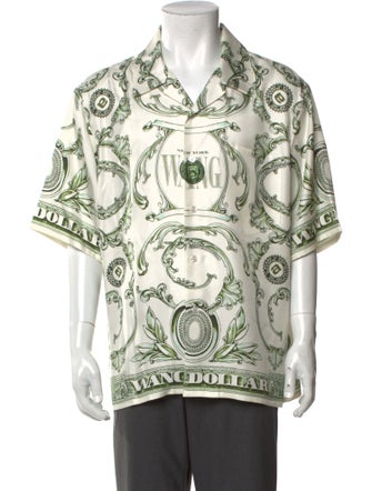 Alexander Wang Silk Graphic Print Shirt