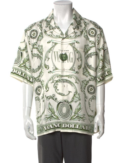 Alexander Wang Silk Graphic Print Shirt