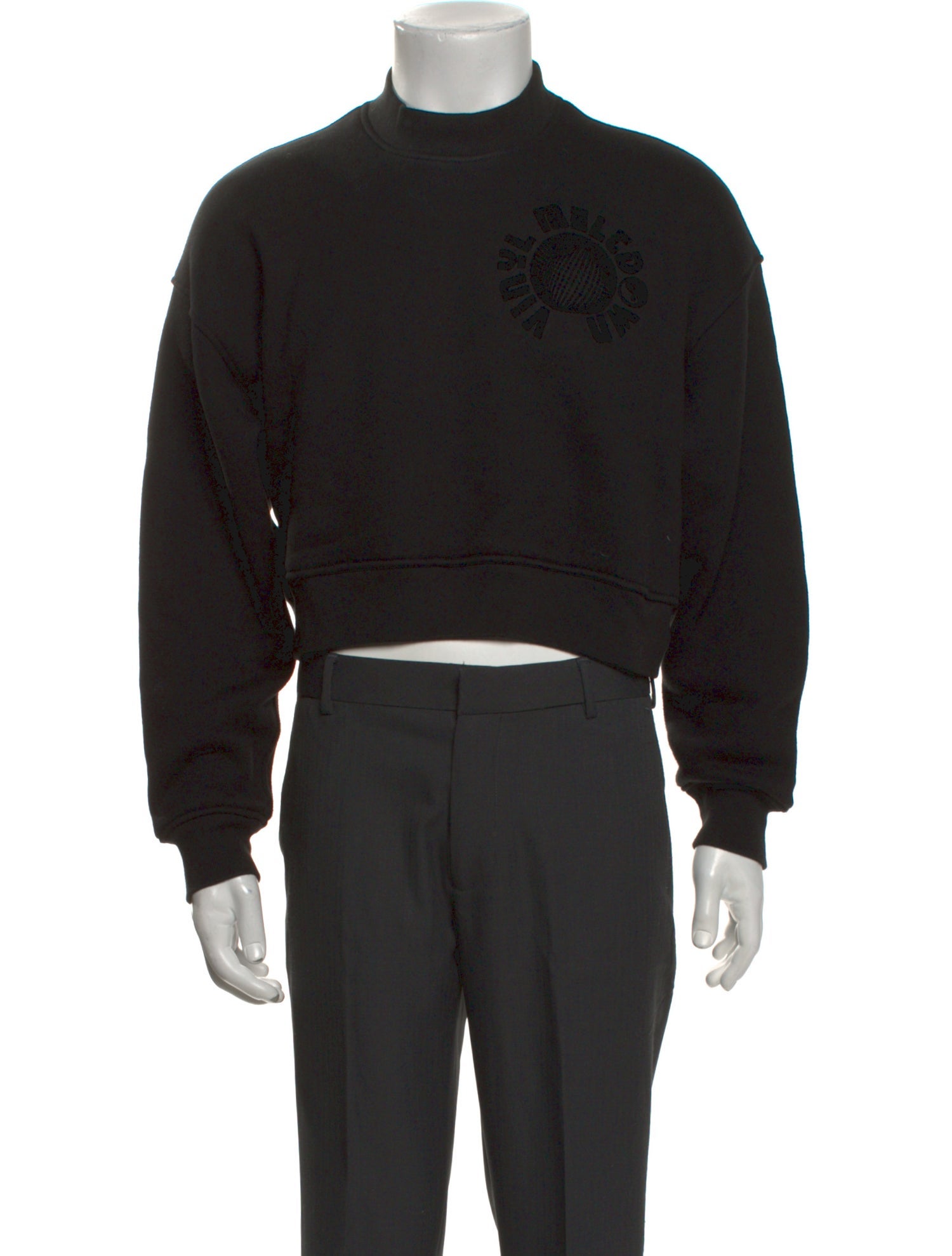 Alexander Wang Graphic Print Mock Neck Pullover