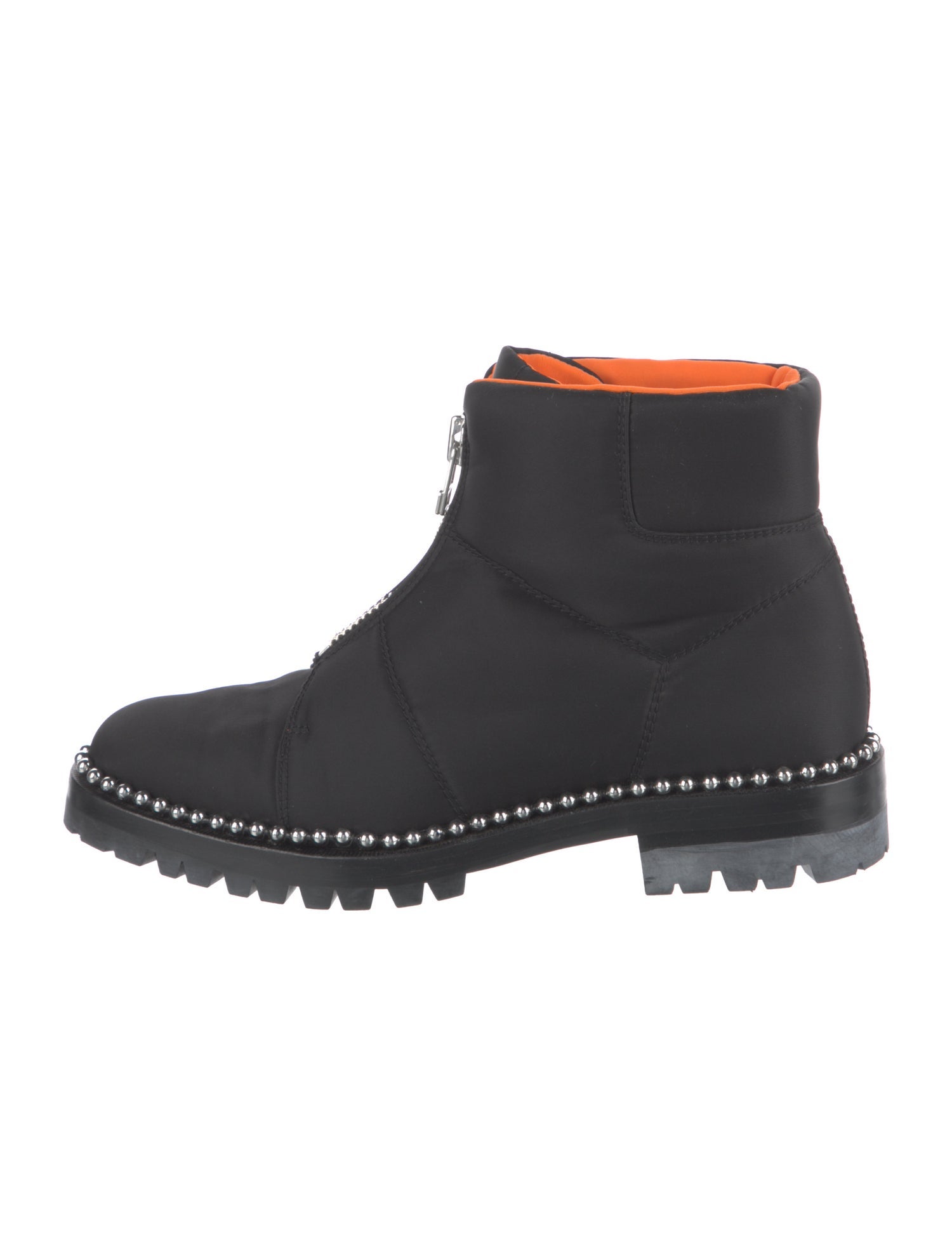 Alexander Wang Nylon Studded Accents Combat Boots