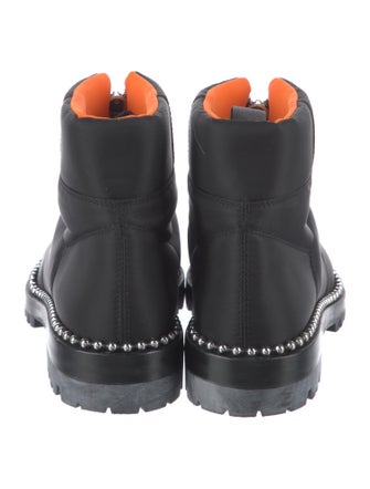Alexander Wang Nylon Studded Accents Combat Boots