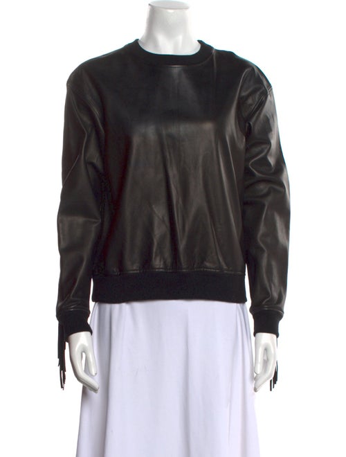 Alexander Wang Lambskin Crew Neck Sweatshirt