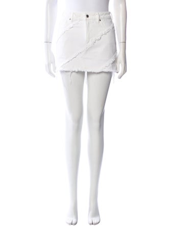 Alexander Wang Raw-Edge Trim Mini Skirt